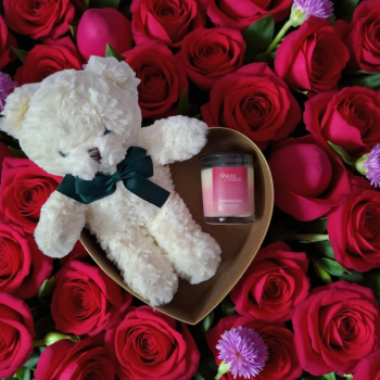 Teddy bear gift box🤍